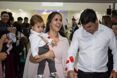 Casamento coletivo iniciou celebraÃ§Ã£o de 50 Anos da Assembleia de Deus em Laranjeiras do Sul 
